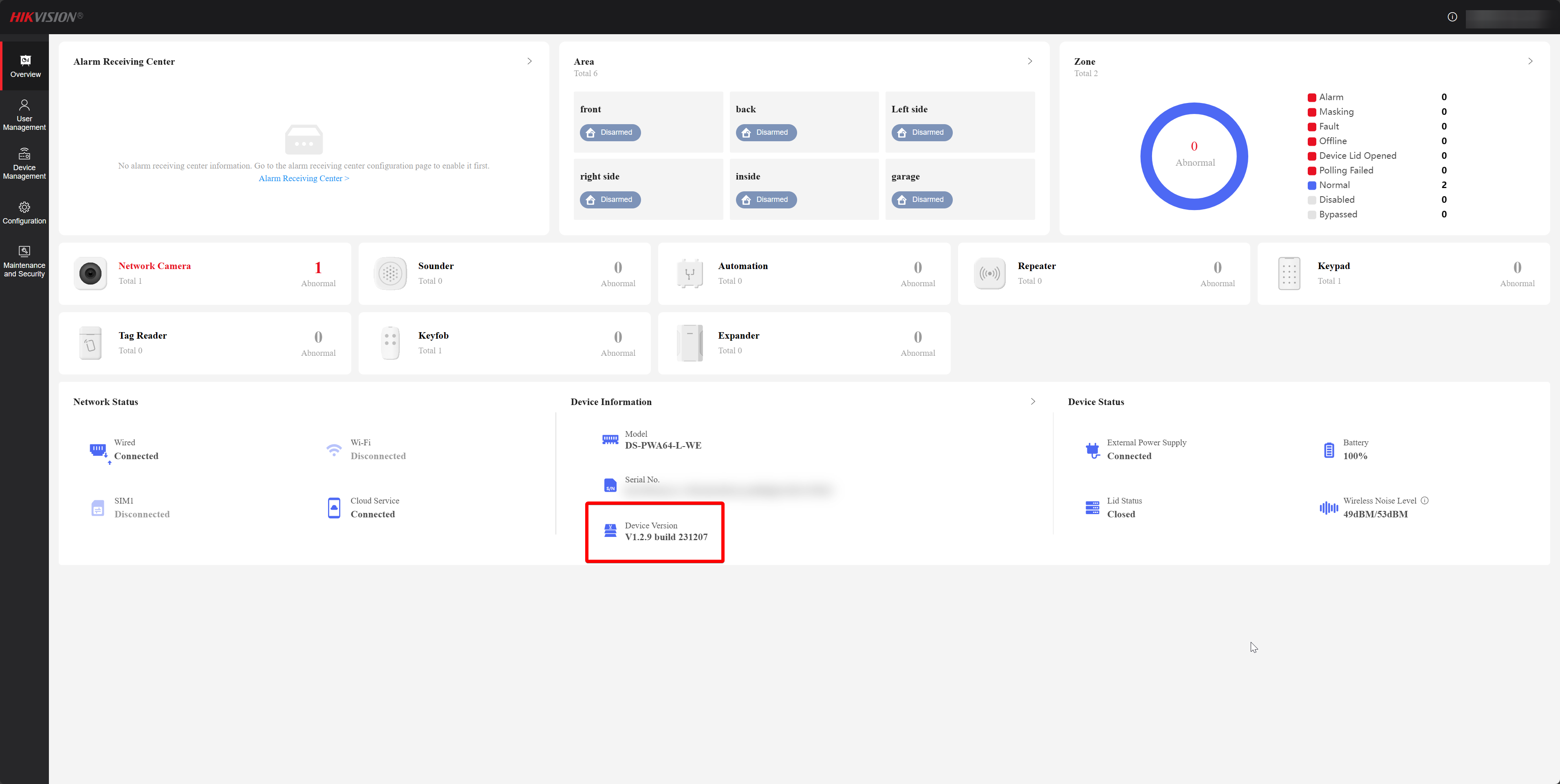 AX Pro Main Hub web GUI - check hub firmware.png